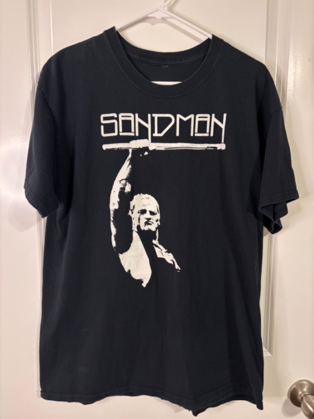 ECW The Sandman Black Wrestling T-Shirt Adult XL Hardcore Vintage